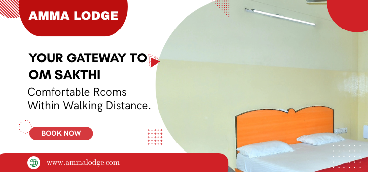 Your Gateway to Om Sakthi: Comfortable Rooms Within Walking Distance.